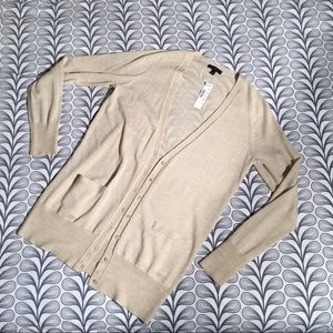 J Crew Classic Merino Wool Long Cardigan Sweater M